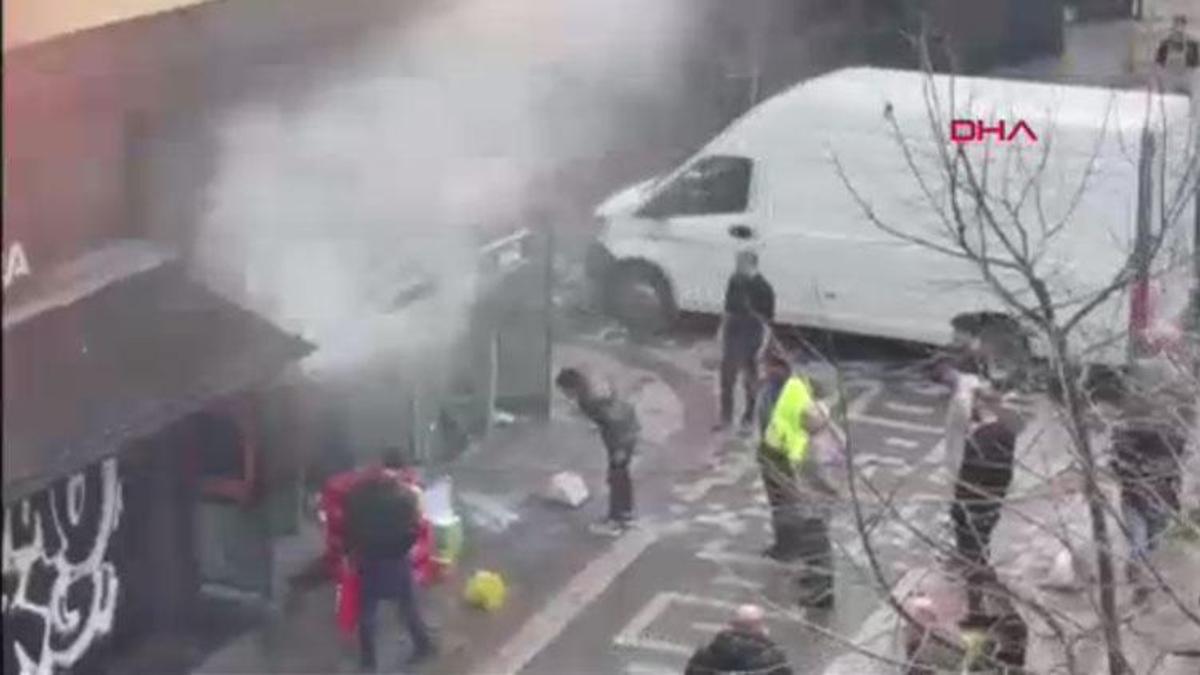 Kadıköy’de restoranda yangın paniğe neden oldu