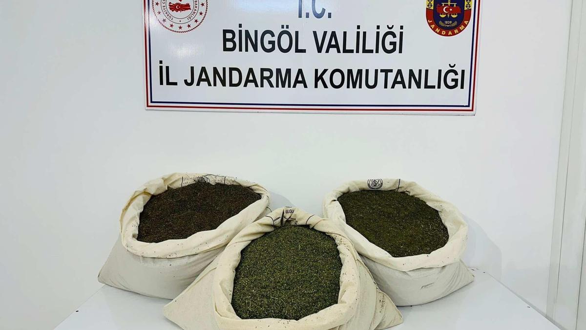 Bingöl’de 34 kilo esrar ele geçirildi