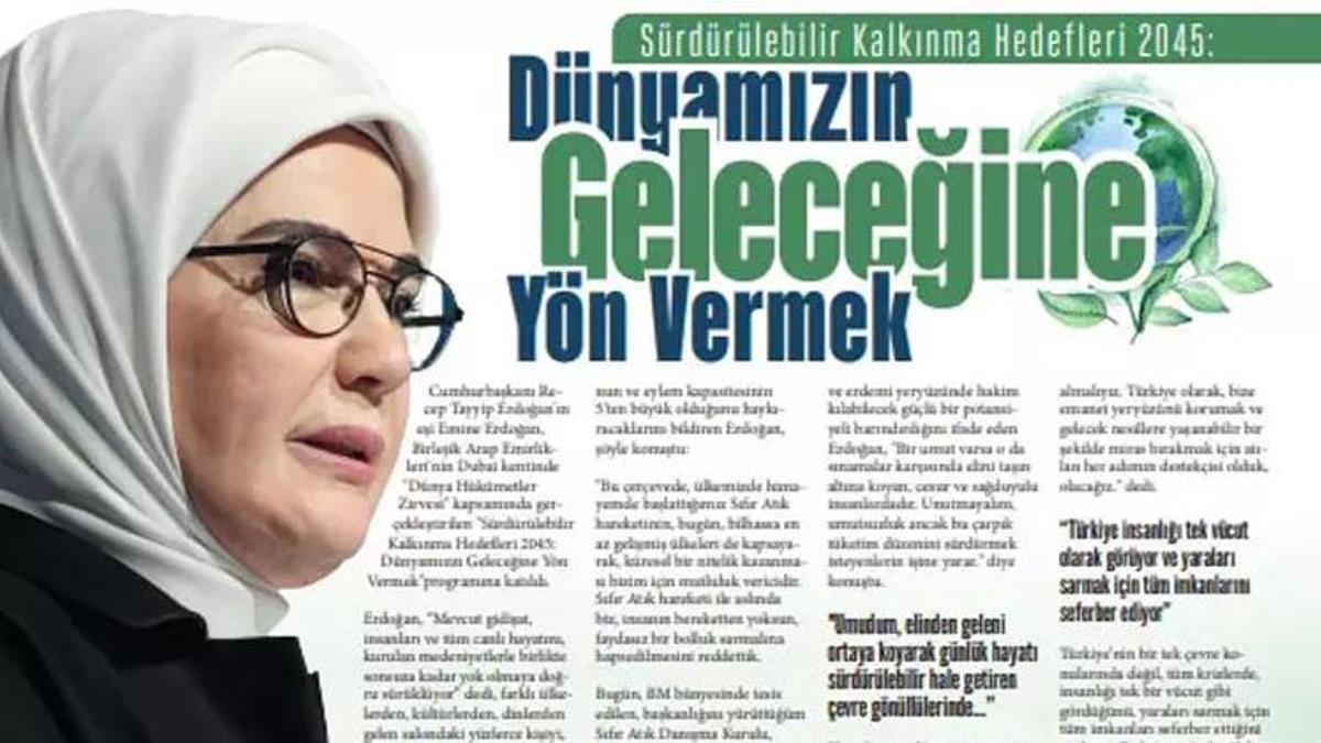 Sıfır Atık gazetesinin yeni sayısı yayımlandı! Emine Erdoğan'ın sözleri manşet