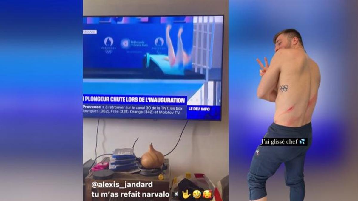 Fransız sporcu tramplenden düşerek yaralandı!