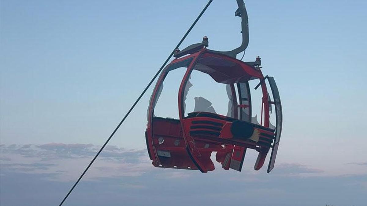 Antalya’da teleferik kabininin tabanı koptu; 1 ölü, 7 yaralı