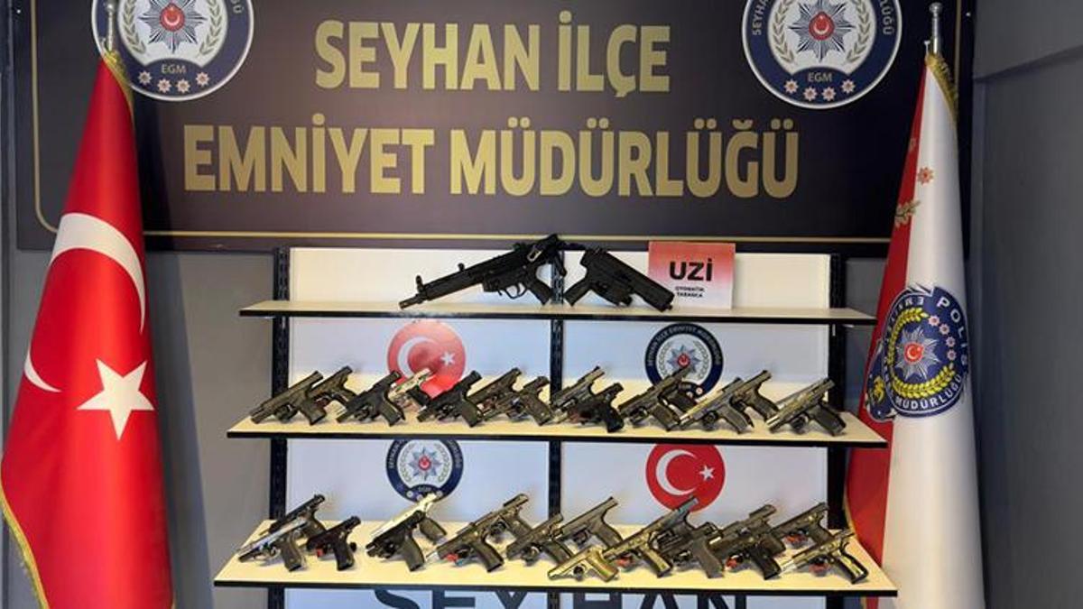 Adana'da asayiş uygulamasında 34 ruhsatsız tabanca ele geçirildi