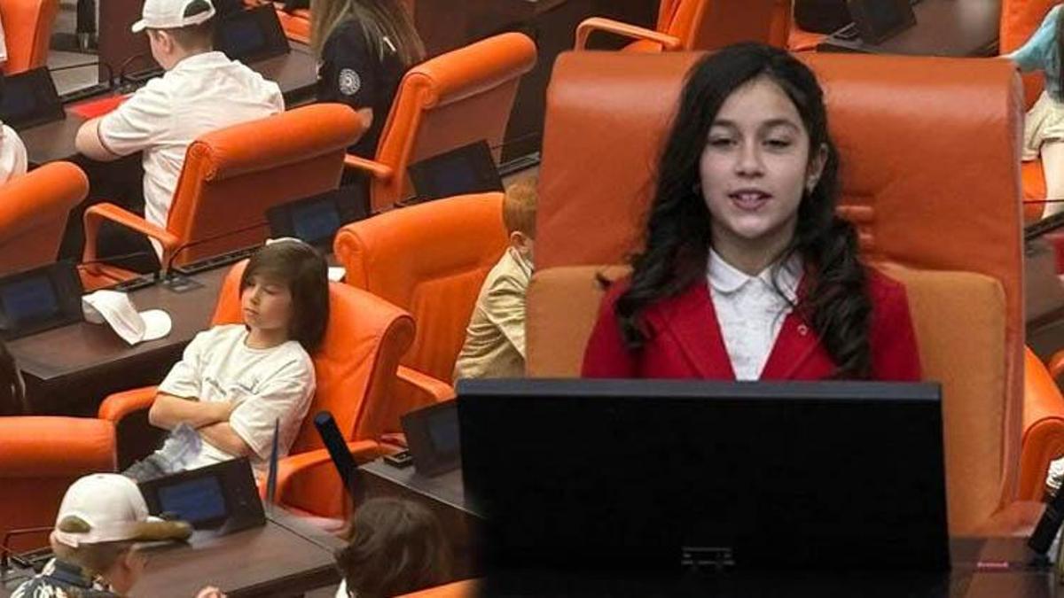 TBMM'de çocuk özel oturumu! Milletvekillerin yerlerini aldılar