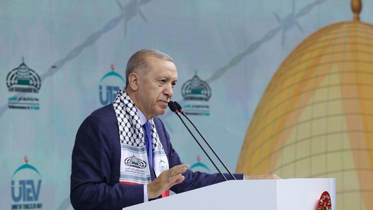Cumhurbaşkanı Erdoğan: Kudüs'ü savunmak insanlığı savunmaktır