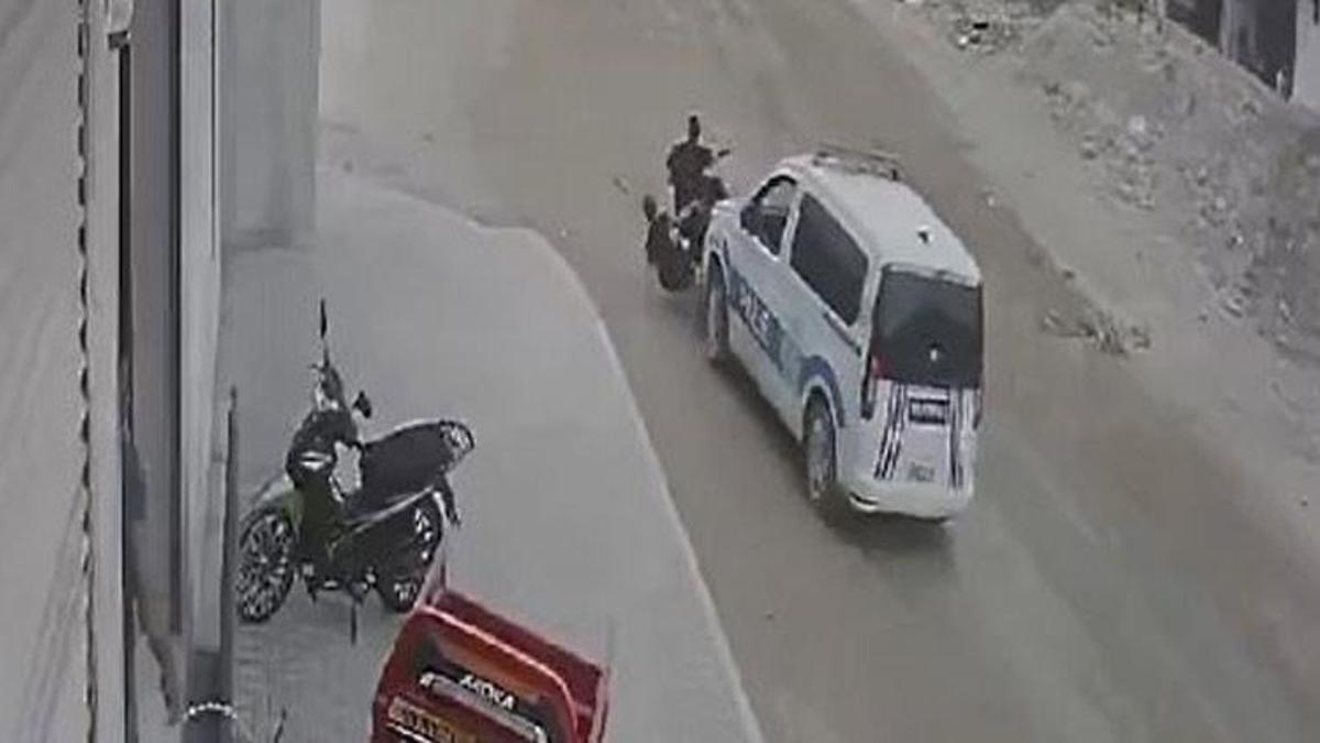 'Dur' ihtarına uymadı, polis çarparak durdurdu! Gözaltına alındı