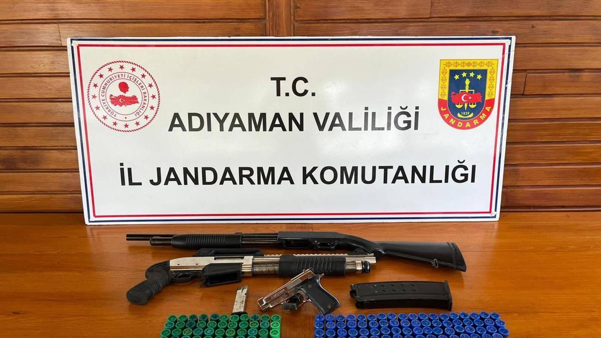 Adıyaman’da ruhsatsız tabanca ve tüfeğe 1 gözaltı