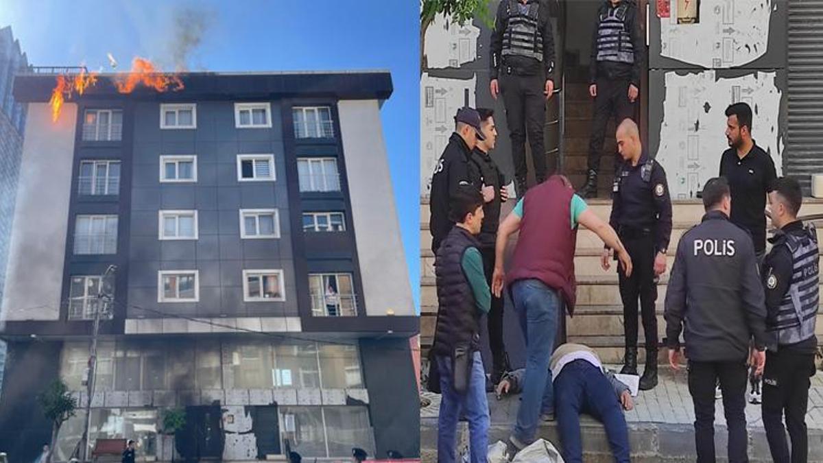 Müteahhitten daireleri alamadı, binayı yakmaya çalıştı!