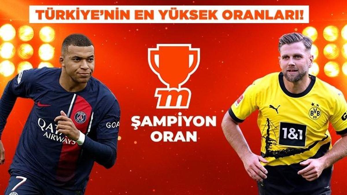 PSG - Dortmund maçı Tek Maç ve Canlı Bahis seçenekleriyle Misli’de
