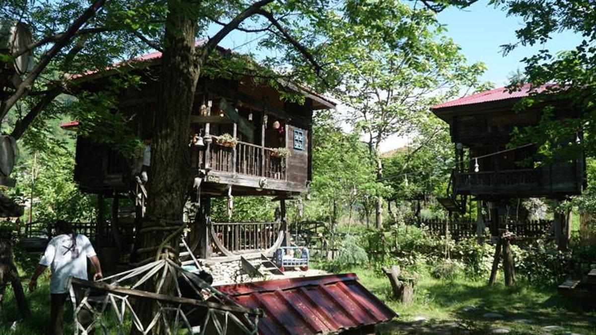 Çürümeye yüz tutan tarihi ahşap serendileri otel odası yaptı!