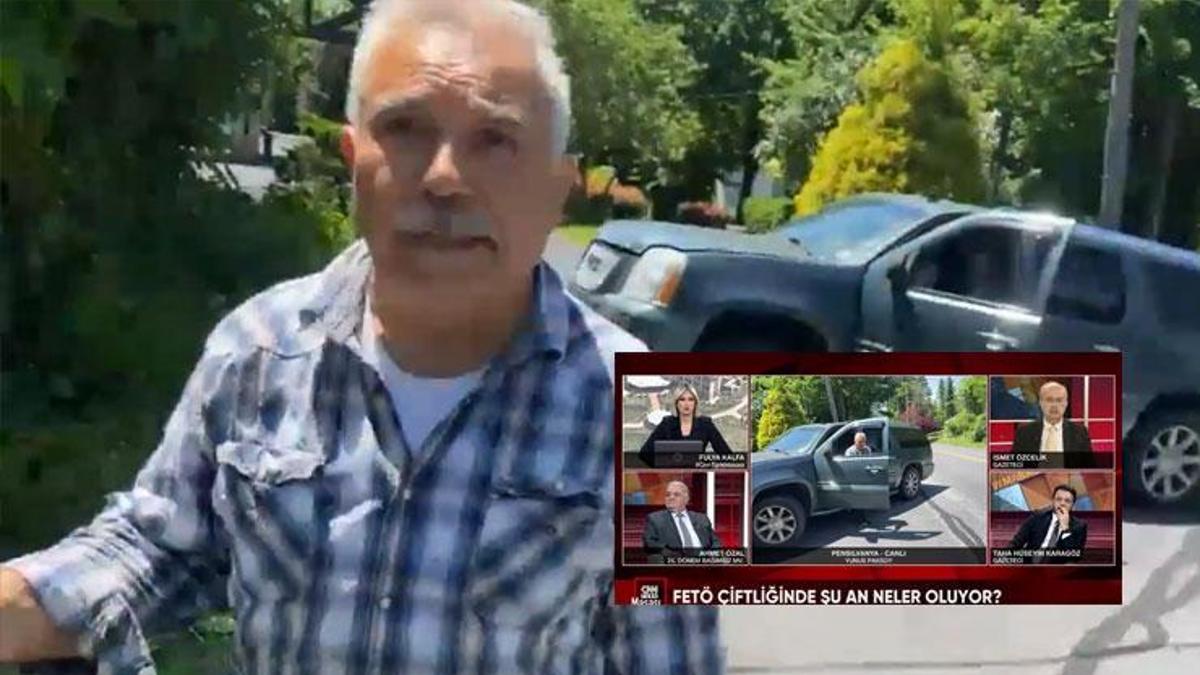 Pensilvanya'da FETÖ'cüler canlı yayında CNN TÜRK'e saldırdı