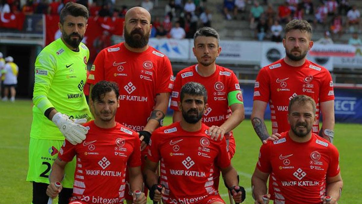 Ampute Milli Futbol Takımı, üst üste 3'üncü kez Avrupa şampiyonu