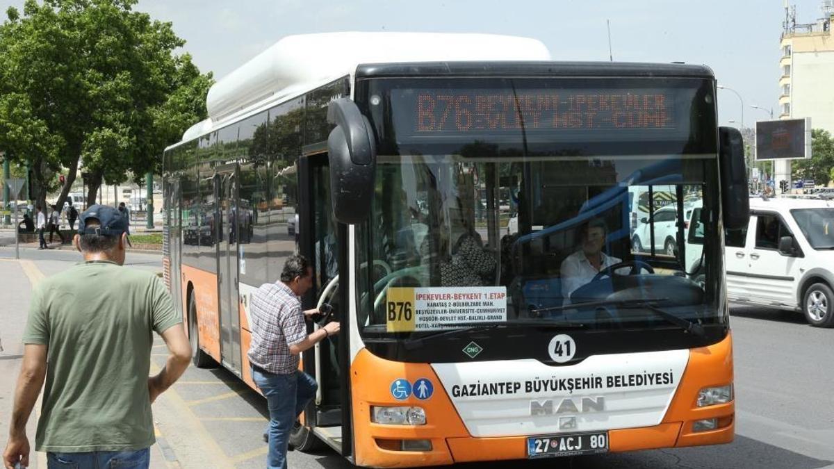 Gaziantep'te bayramda ulaşım ücretsiz!