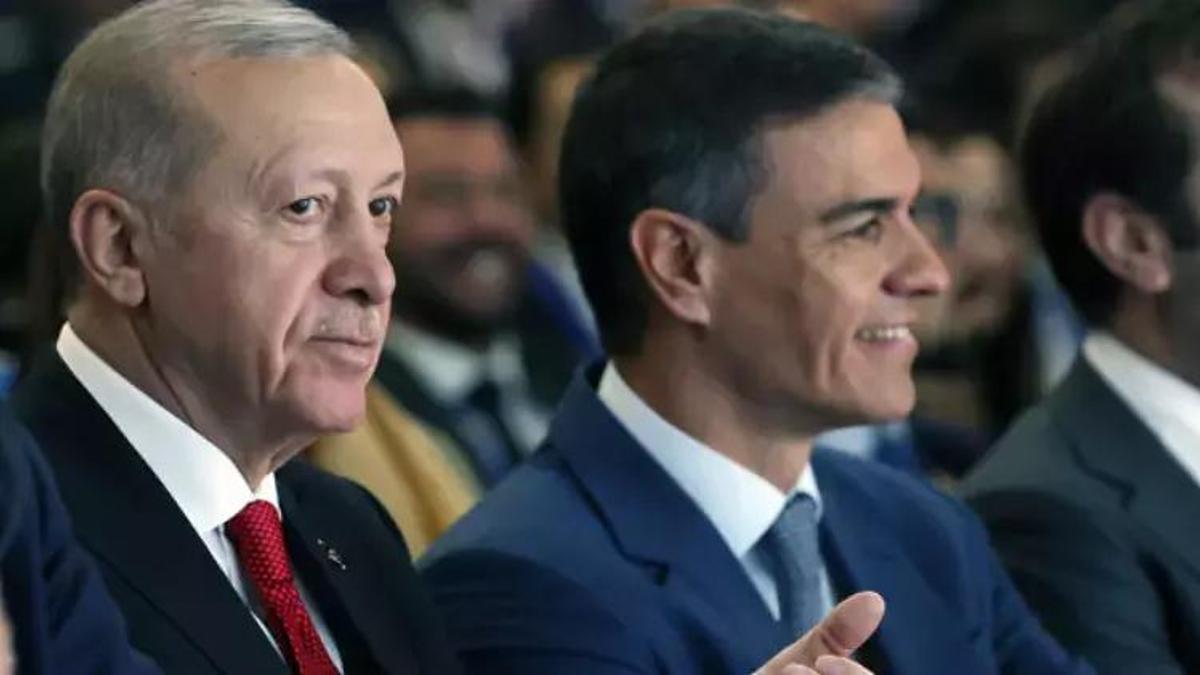 Cumhurbaşkanı Erdoğan'dan Pedro Sanchez ile bir araya geldi