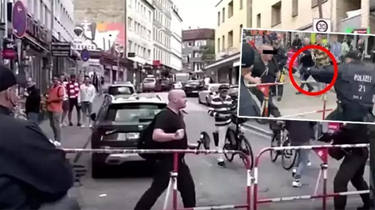 EURO 2024'te Alman polisine baltalı saldırı! Polis ateşle karşılık verdi