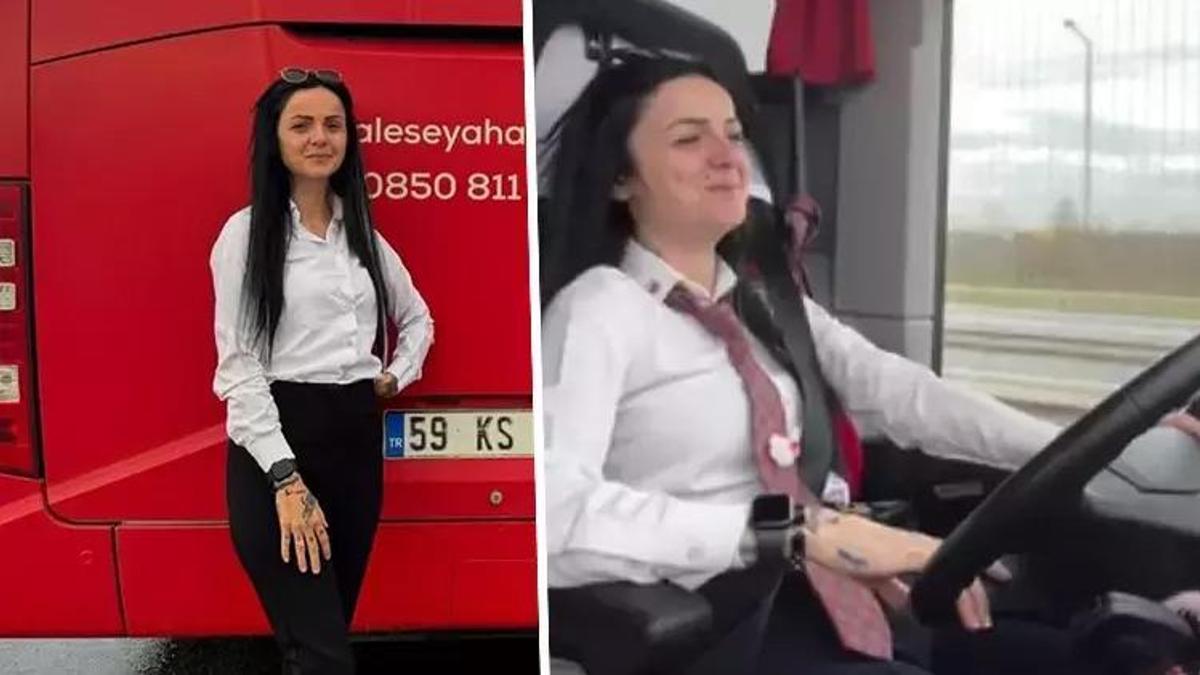 Otomobille çarpışan otobüsün şoförü fenomen çıktı