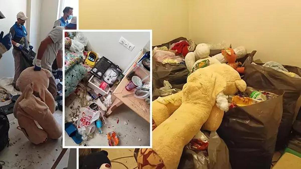 Eskişehir'de akıllara durgunluk veren görüntü! Evinden 1 ton çöp çıktı