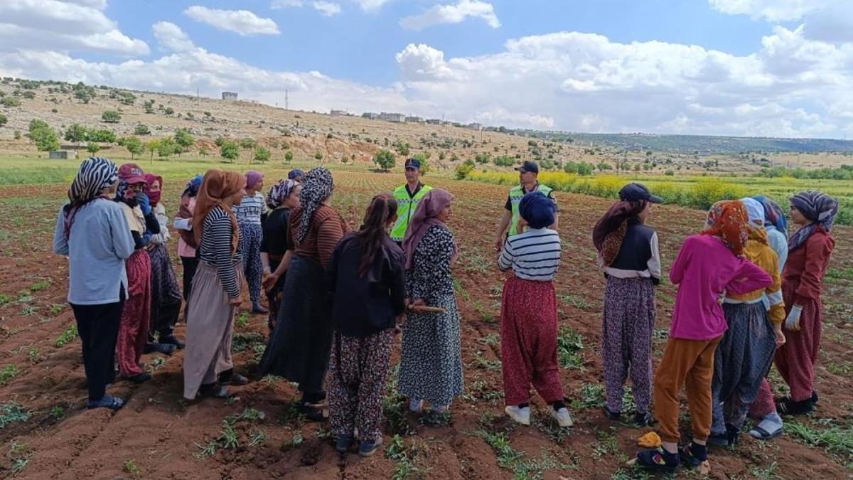 357 tarım işçisine jandarmadan eğitim