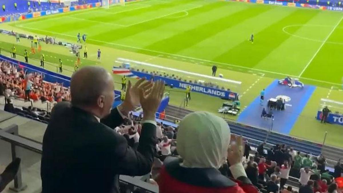 Cumhurbaşkanı Erdoğan'ın gol sevinci