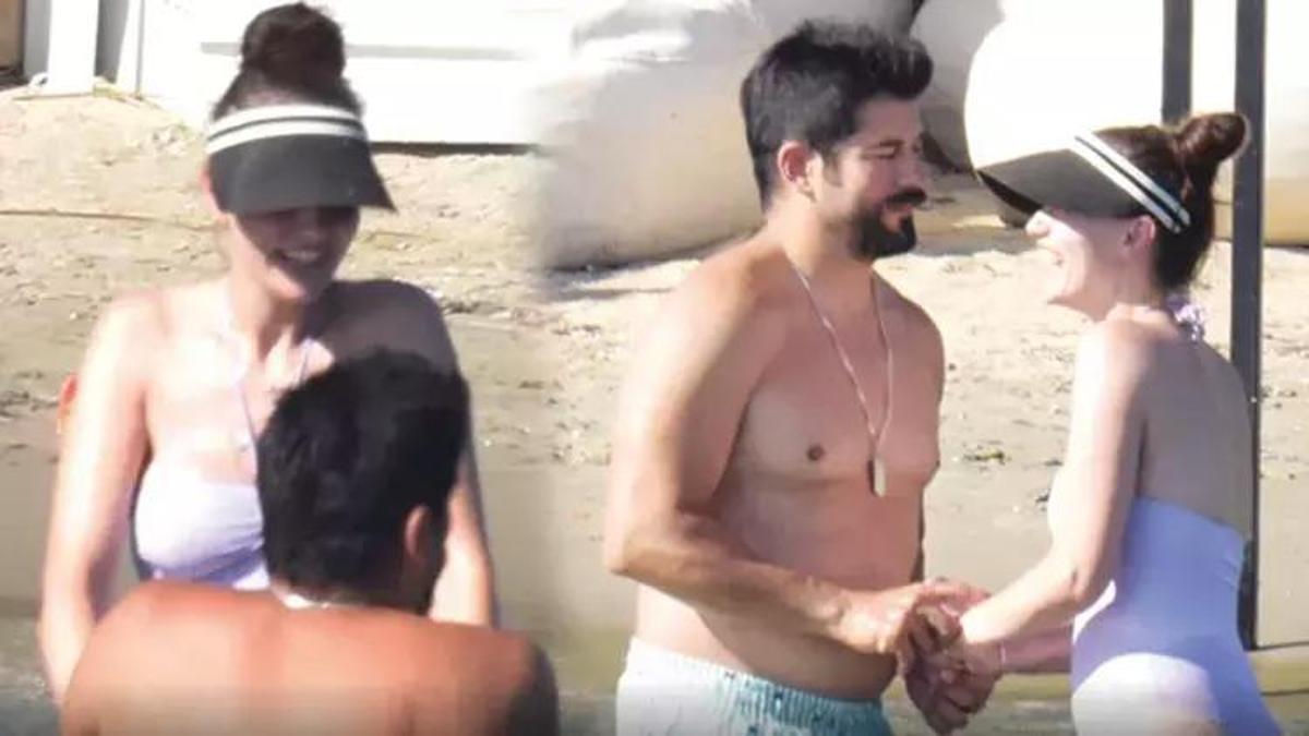 Fahriye Evcen ve Burak Özçivit'in Bodrum'da tatil keyfi