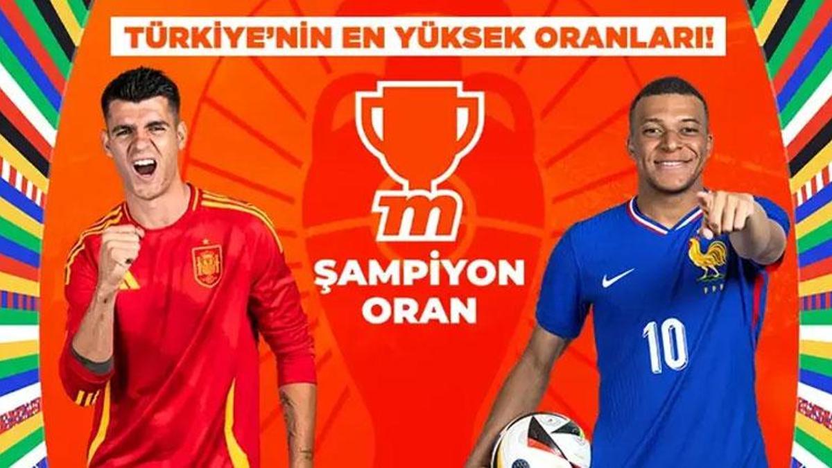 İspanya - Fransa maçı Tek Maç, Canlı Bahis, Canlı Sohbet, Şampiyon Oran seçenekleri ile Misli'de