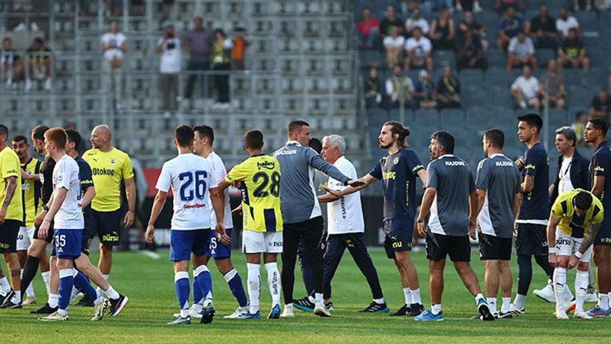 Fenerbahçe, Hajduk Split’e mağlup oldu! Mourinho çıldırıp sahaya girdi