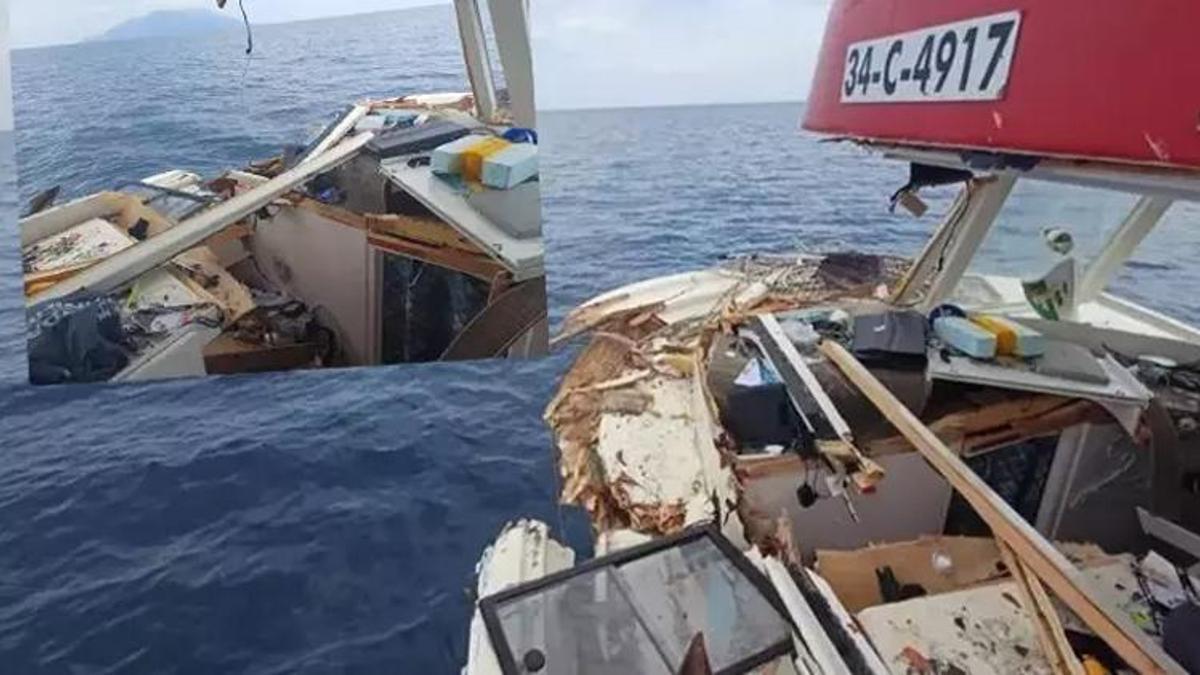 Yunan botundan 'Kızıl Elma'ya müdahale! Tekne hasar aldı, yaralılar var