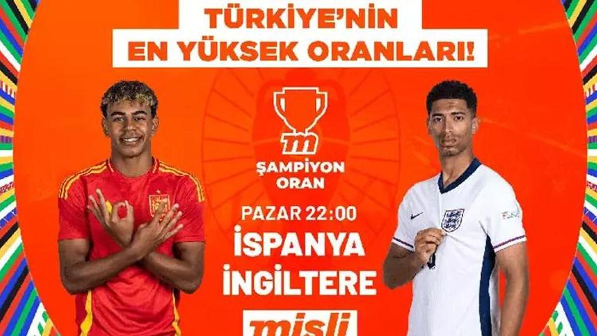 EURO 2024’te dev final en yüksek oranlarla Misli’de!