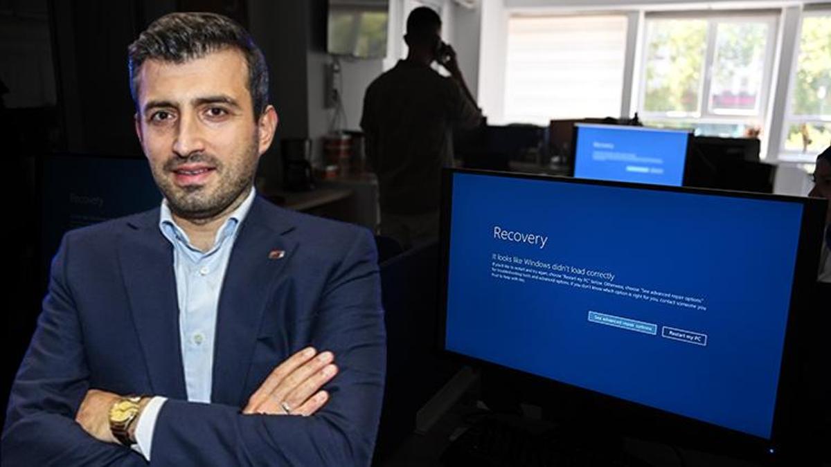 Fünya genelinde krize sebep olan yazılım sorununa Selçuk Bayraktar'dan açıklama: Sadece birinin çökmesi bile...