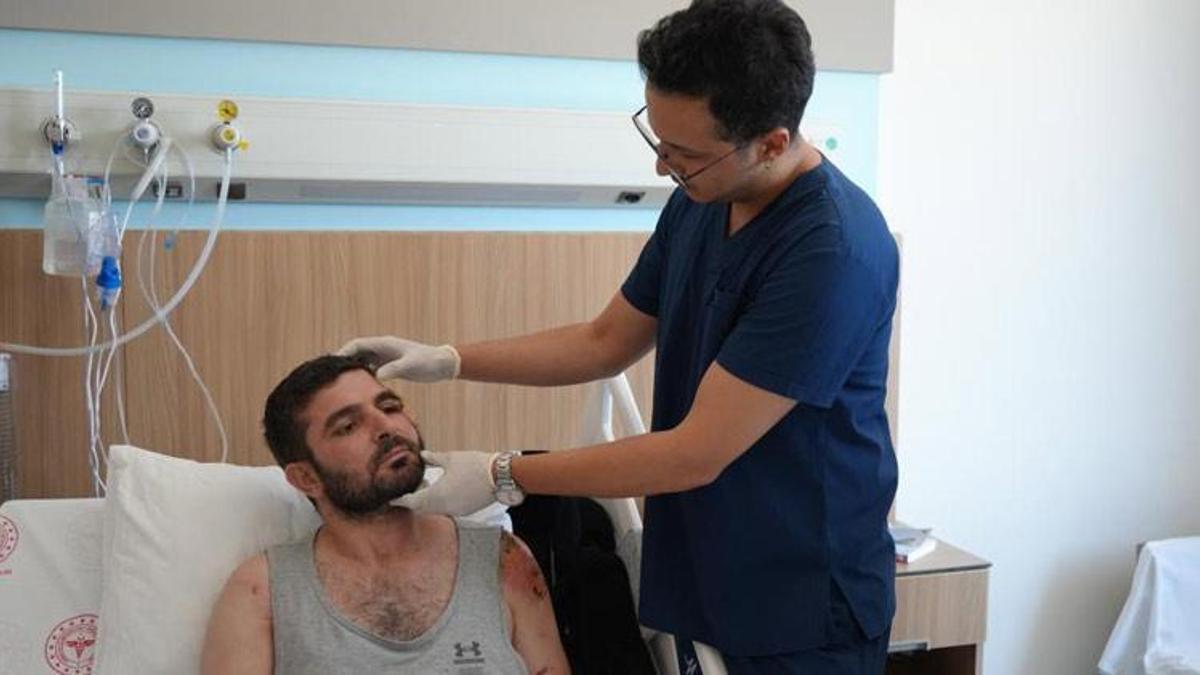 Gaziantep'te bacağından alınan dokuyla yeni yüzüne kavuştu