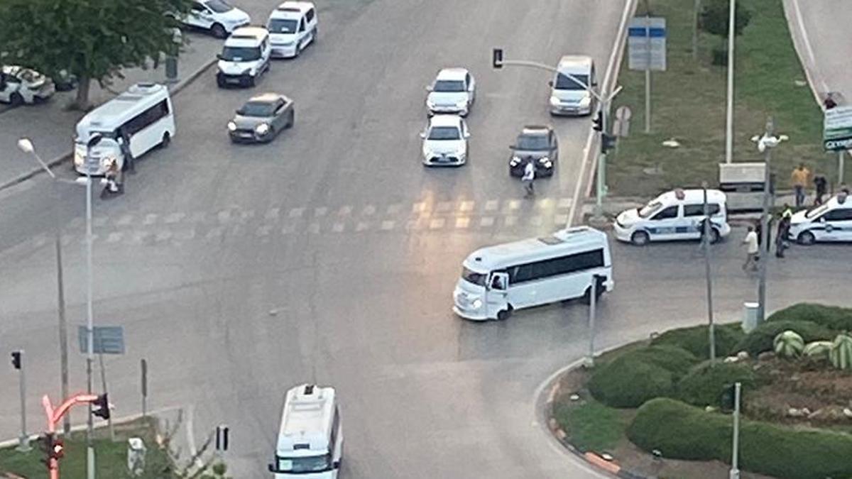 Adana'da dolmuşçular arasında ‘Benim hattıma girdin’ kavgası
