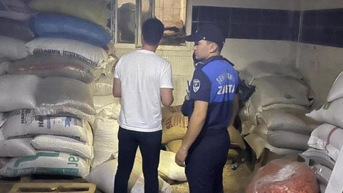 Gaziantep Şehitkamil'de 10 ton kuruyemiş imha edildi