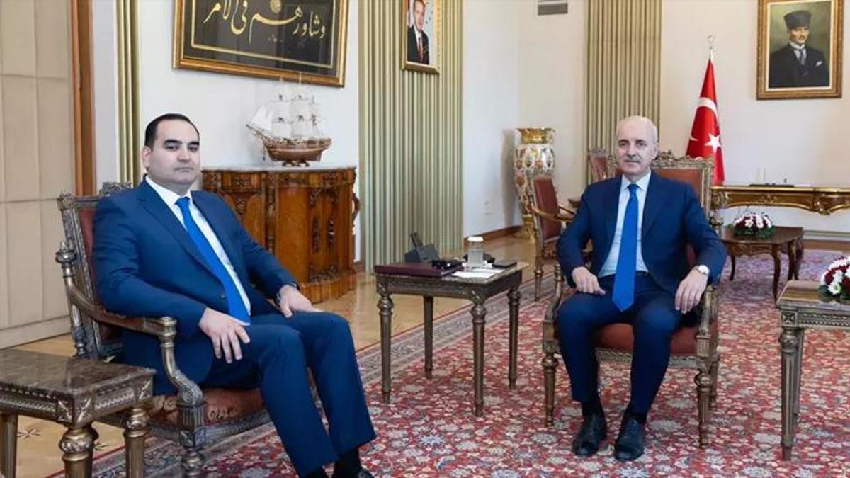 Kurtulmuş, Tacikistan'ın Ankara Büyükelçisi Gulov'u kabul etti