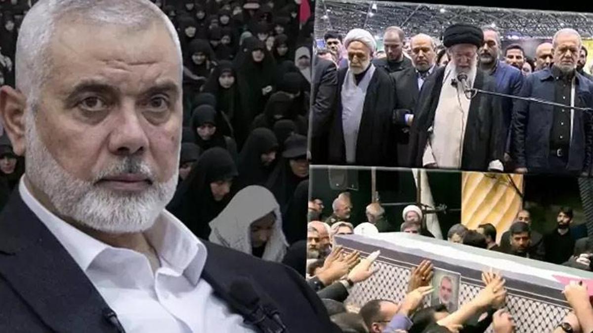 Hamas lideri Haniye için cenaze töreni! Hamaney kıldırdı