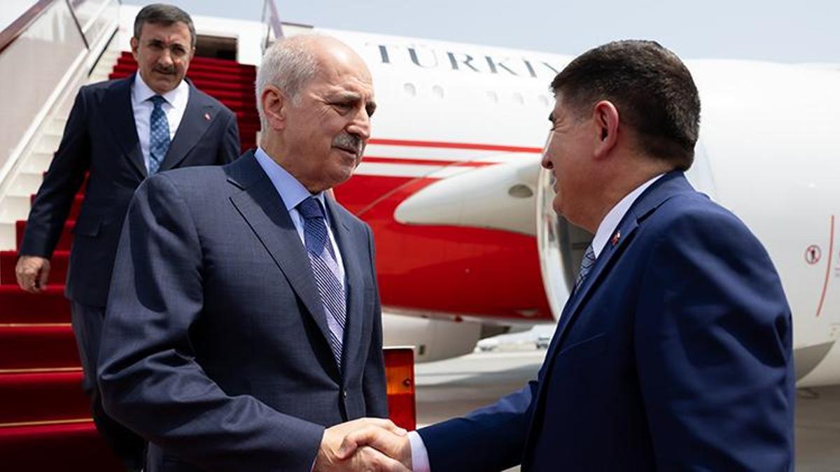 TBMM Başkanı Kurtulmuş ve Cumhurbaşkanı Yardımcısı Yılmaz, Doha'da