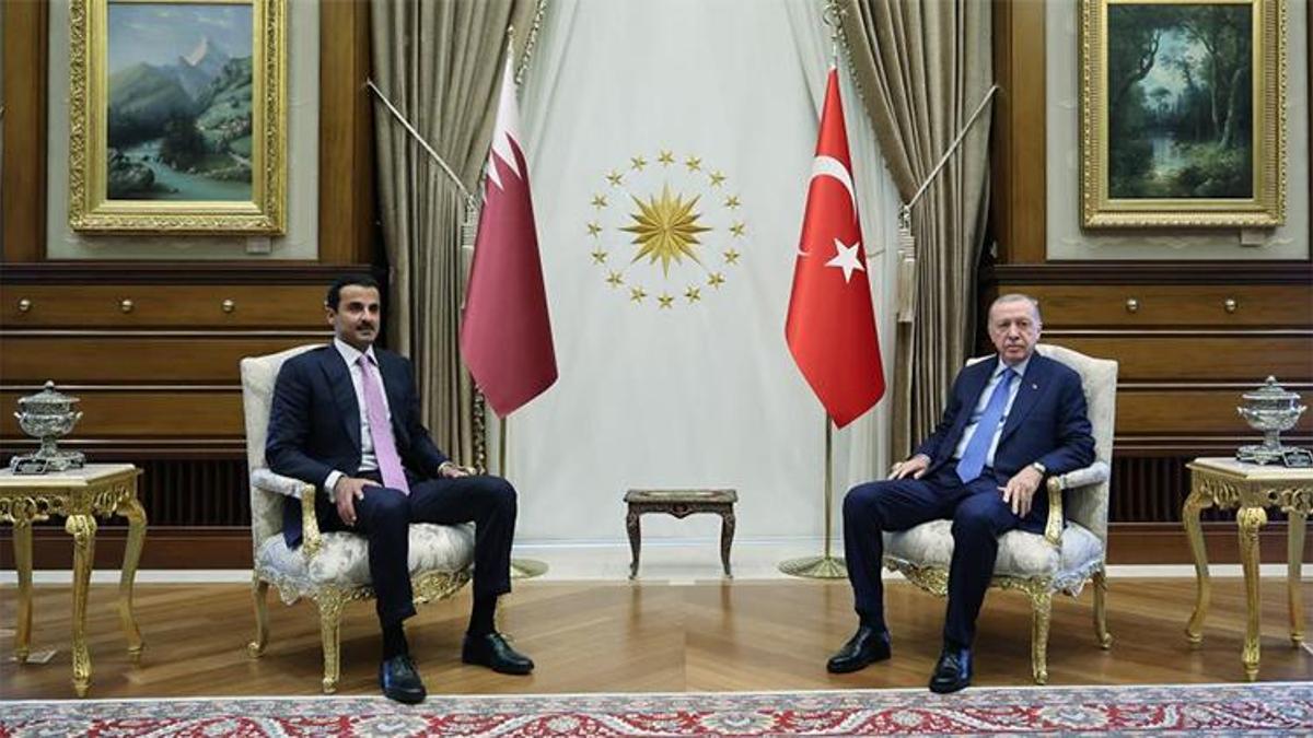 Cumhurbaşkanı Erdoğan, Katar Emiri Al Sani ile görüştü
