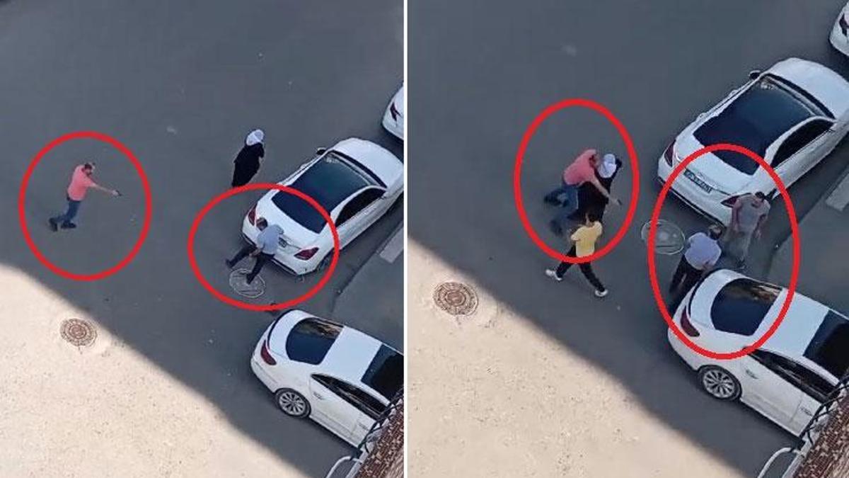 Diyarbakır'da iki grup arasında çıkan silahlı kavgada 2 kişi yaralandı; Dehşet anları kamerada