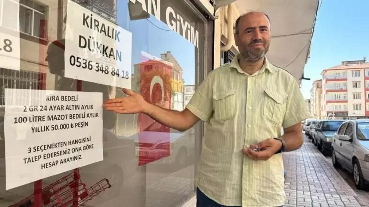 Elazığ'da kiralık dükkan ilanı görenleri şaşırtıyor