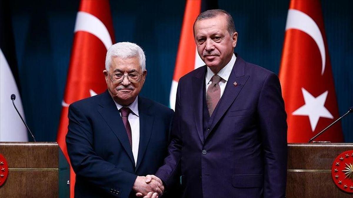 Cumhurbaşkanı Erdoğan, Filistin lideri Abbas'la görüştü