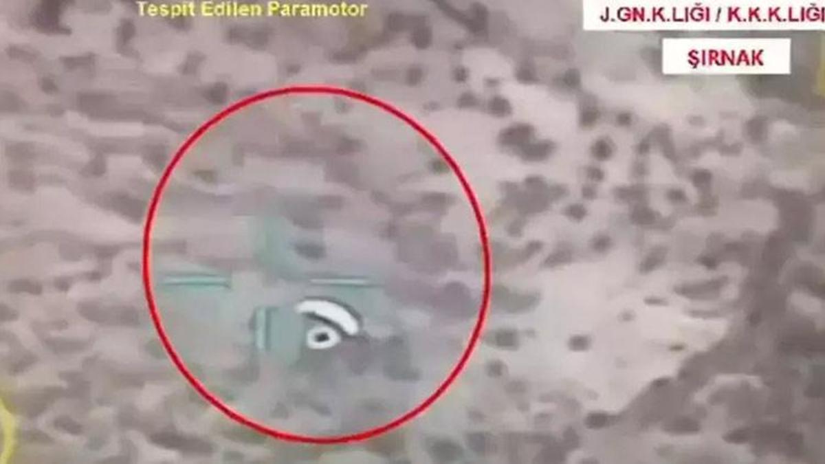 Paramotor kullanarak eylem hazırlığı içinde olan 4 terörist öldürüldü