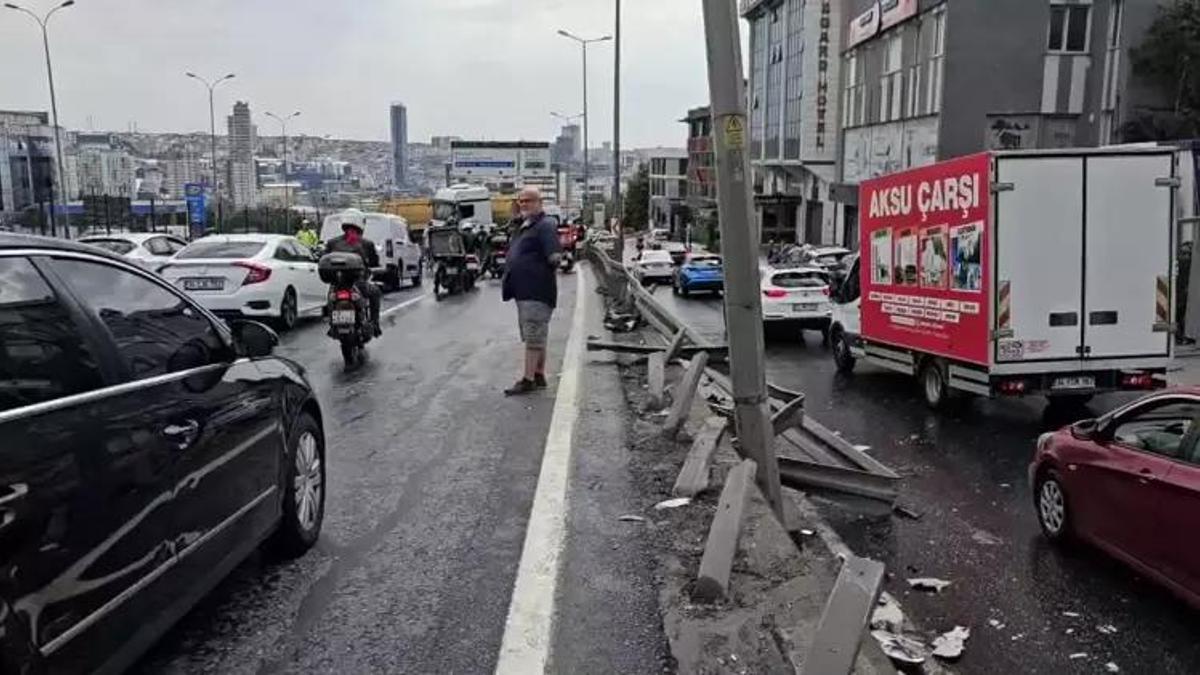 D-100 karayolunda kaza: Ankara istikameti trafiğe kapatıldı
