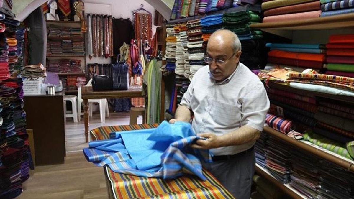 Gaziantep'te Osmanlı kumaşı kutnu yeniden moda oldu! Büyük ilgi görüyor