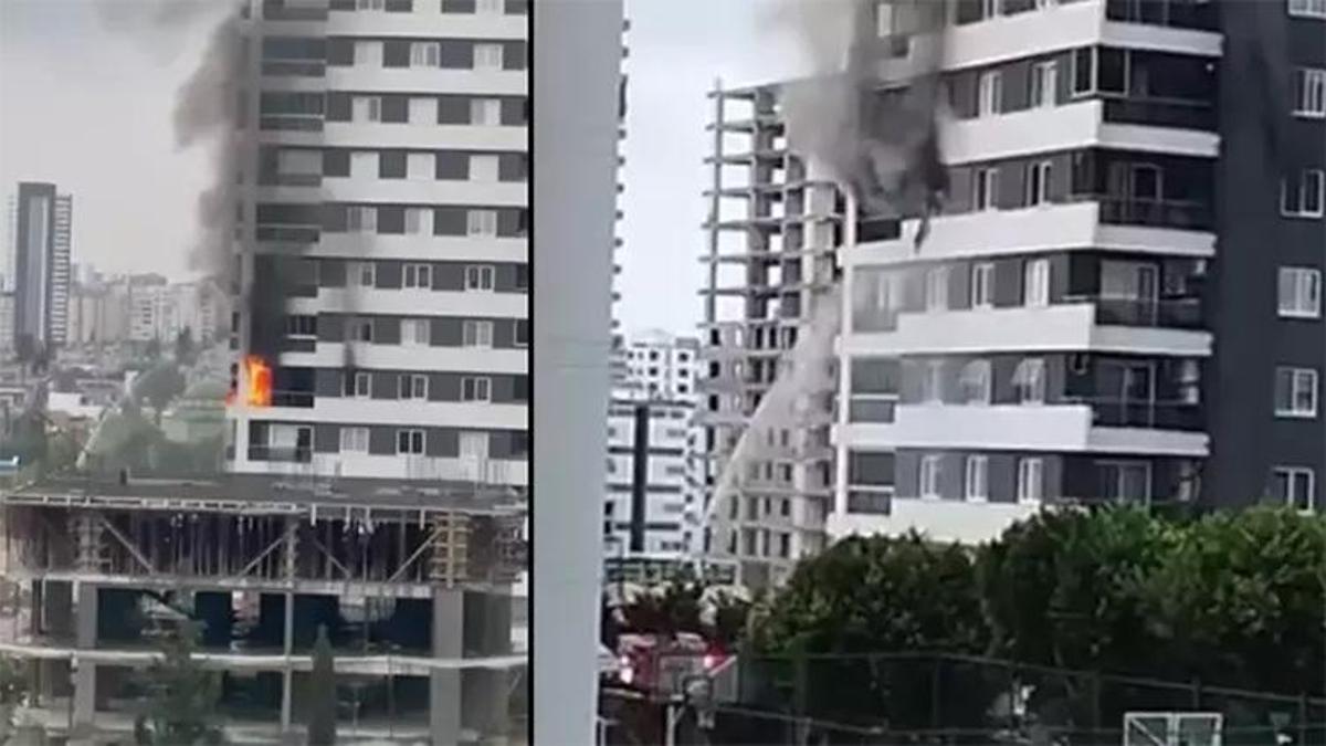 Adana'da lüks dairede yangın! Kullanılamaz hale geldi