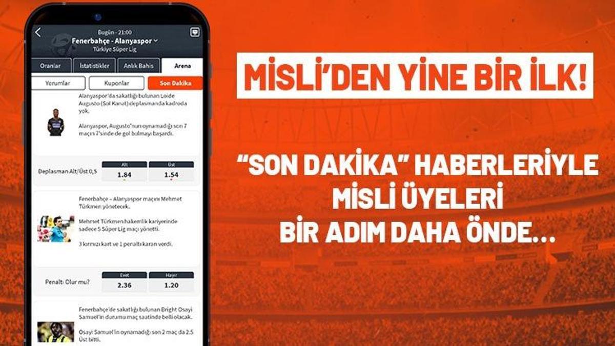 Misli’den yine bir ilk! “Son Dakika” haberleriyle Misli üyeleri bir adım daha önde…