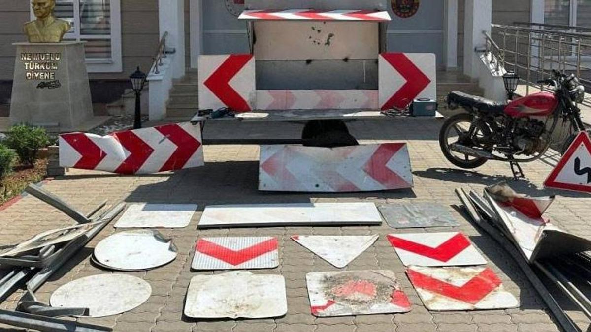 Gaziantep’te levha çalan şüpheli yakalandı! Operasyon düzenlendi