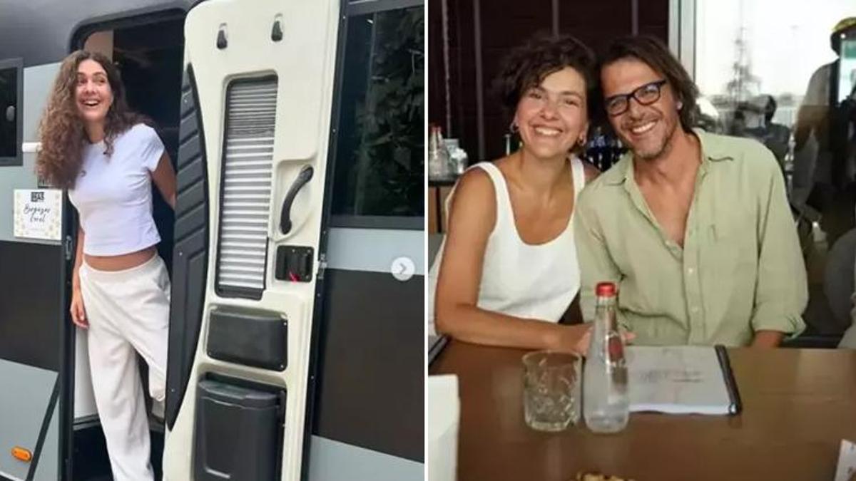 Bergüzar Korel'den ilk karavan fotoğrafı: Ekibe söz verdim her gün...