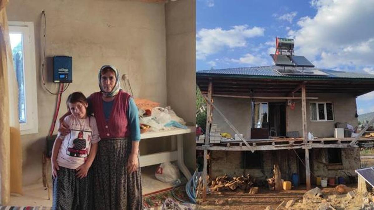Elektriği olmayan Elif teyzenin yardımına belediye başkanı koştu