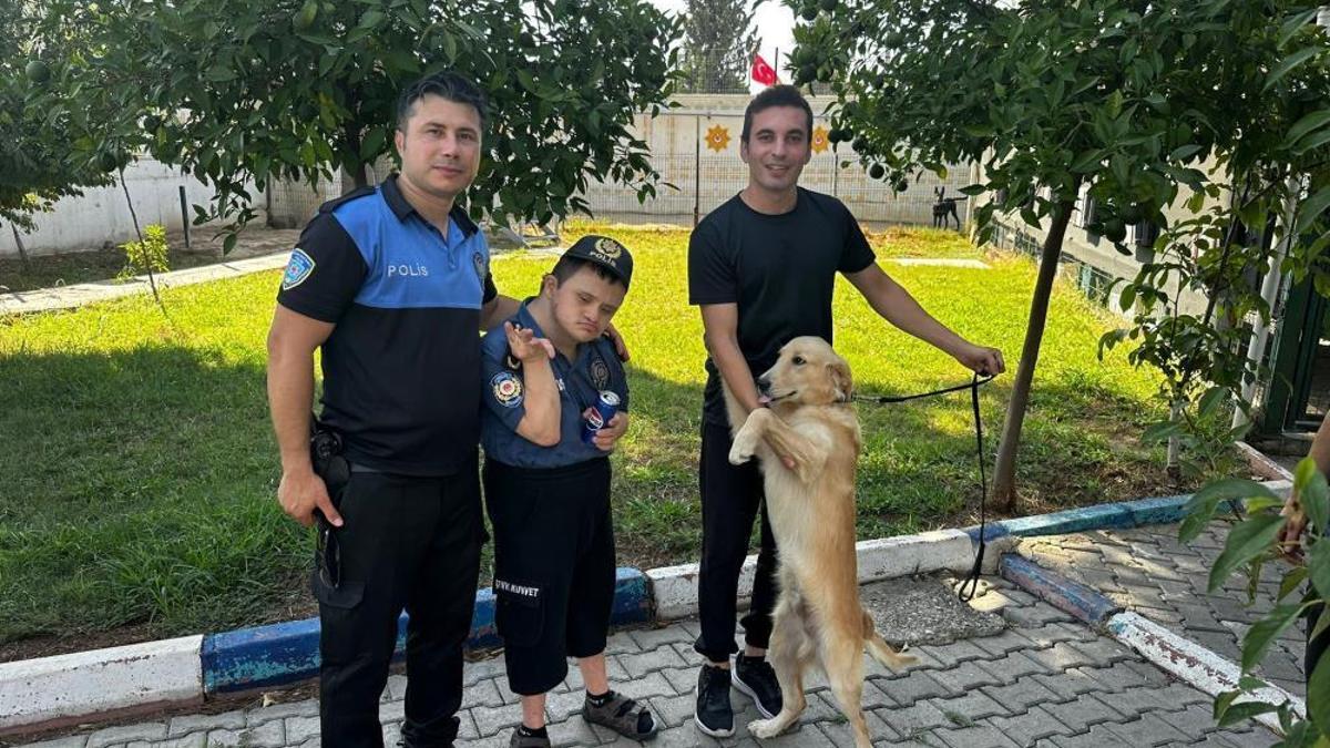 Adana'da polisler down sendromlu Enes'in hayalini gerçekleştirdi