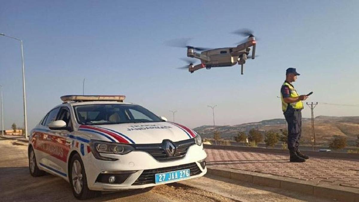 Gaziantep'te drone destekli trafik denetimi! Çok sayıda ceza kesildi