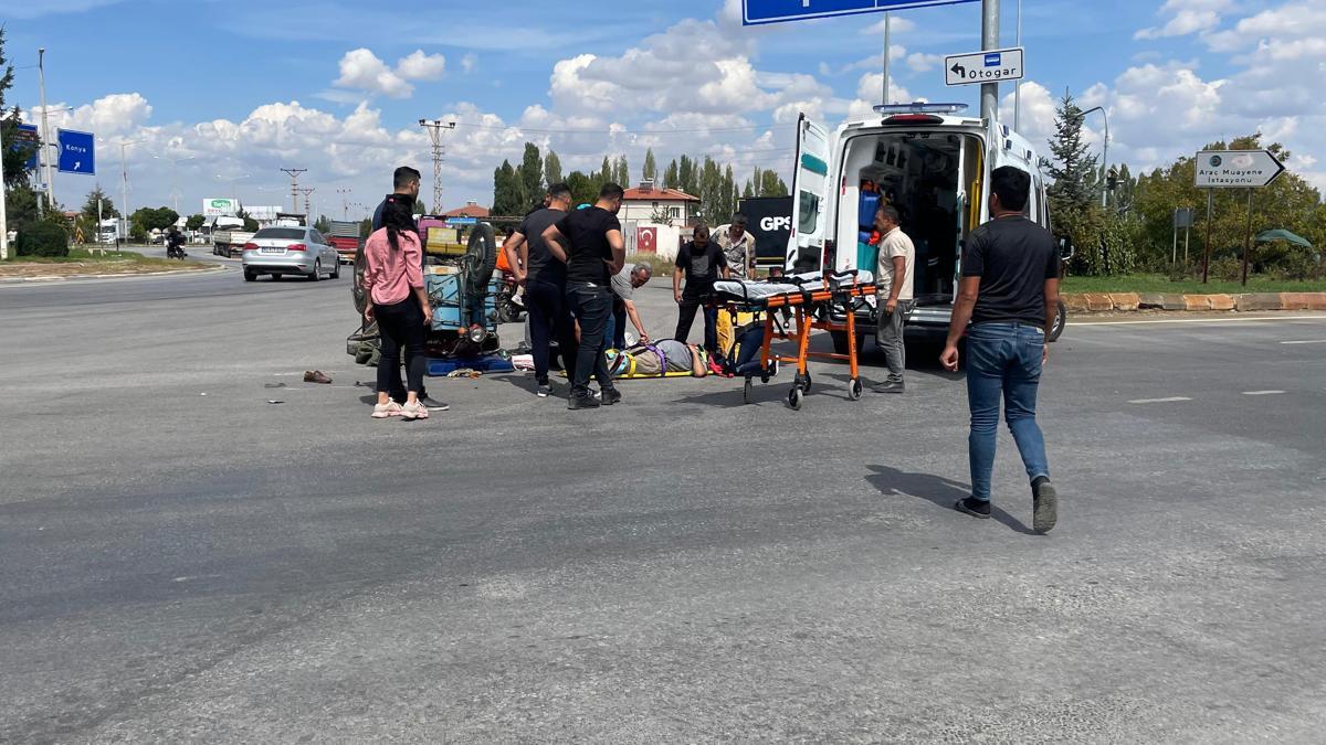 Beyşehir'de hafif ticari araçla çarpışan üç tekerlekli motosikletin sürücüsü öldü