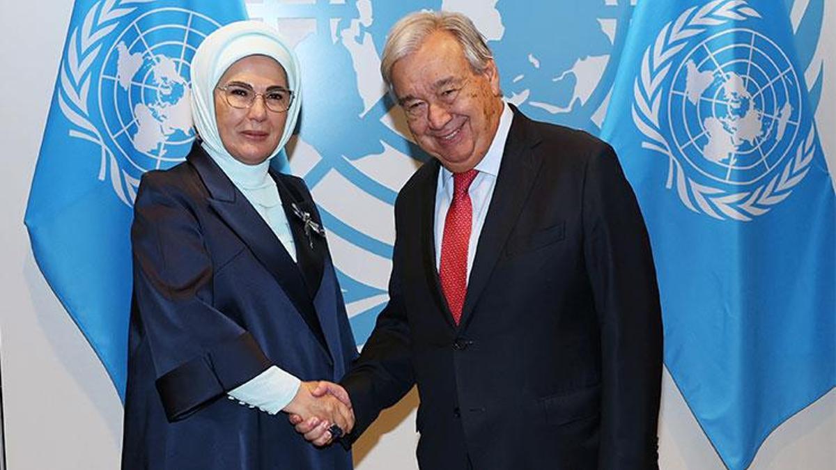 Emine Erdoğan, Guterres ile görüştü